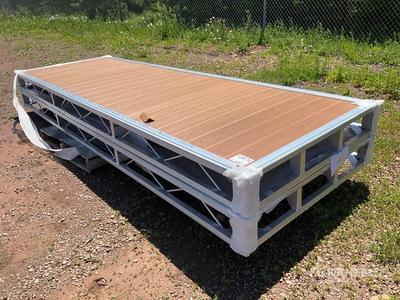 Quantity of (2) 2025 BYT BDF412 4 ft x 12 ft Aluminum Boat Dock Section Kit (Unused)