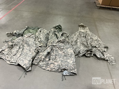 (9) Wet Weather Ponchos, (15) Cold Weather Parkas & Assorted Items