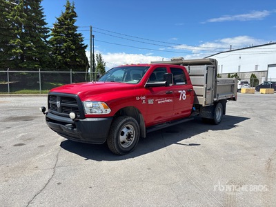 2012 Dodge Ram 3500 4x4 Crew Cab Dump Truck