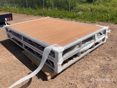 Quantity of (2) 2026 BYT BDF6 6 ft x 8 ft Aluminum Boat Dock Section Kit (Unused)