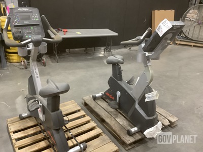 (2) Life Fitness Exercise Bikes