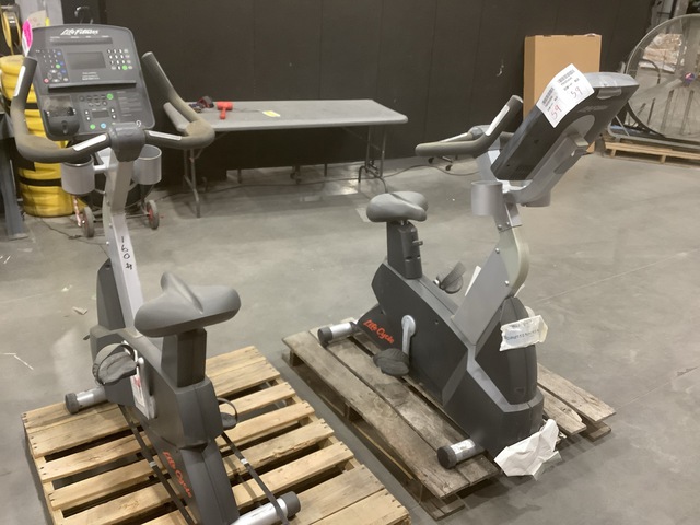 (2) Life Fitness Exercise Bikes