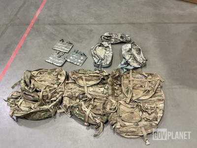 (9) MOLLE 4000 Rucksacks, (170) M4 Three Mag Pouches & Assorted Items