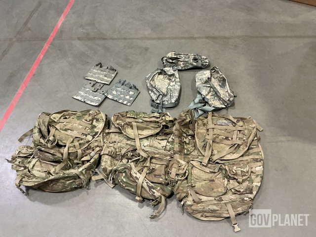 (9) MOLLE 4000 Rucksacks, (170) M4 Three Mag Pouches & Assorted Items