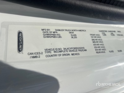 2025 Freightliner M2 106 Plus 4x2 Autocarro cabina e telaio