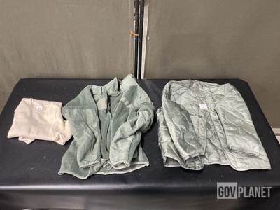 (53) Cold Weather Jackets, (25) Cold Weather Coat Liners & Assorted Items