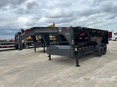 2025 Horizon 16 ft 4 in T/A Gooseneck Dump Utility Trailer