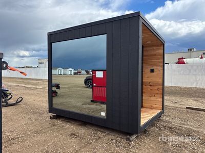 Steamy Escapes Cube 10 ft x 7 ft 2 in Skid-Mounted Sauna Divers  (Unused)
