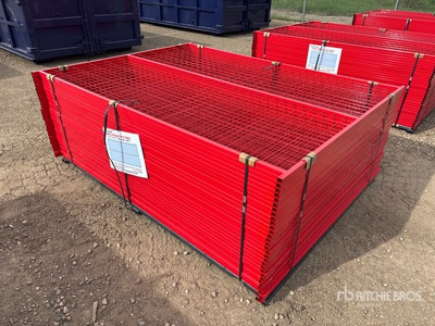 Quantity of (30) Canex 7 ft 6 in x 6 ft Powder Coated bouw hek (Unused)