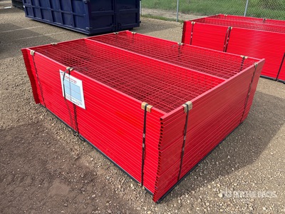 Quantity of (30) Canex 7 ft 6 in x 6 ft Powder Coated bouw hek (Unused)