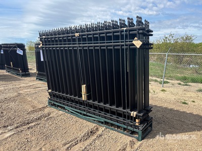 Canex Qty of (20) Power Coated 7ft x 10ft Wrought Iron bouw hek (Unused)