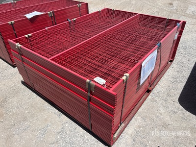Quantity of (30) Canex x 6 ft Powder Coated Ogrodzenie terenu (Unused)