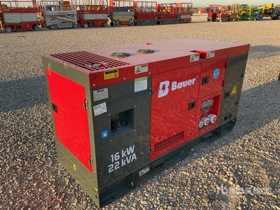 2025 Bauer GFS16KW 20 kVA Skid-Mounted Generator Set (Unused)