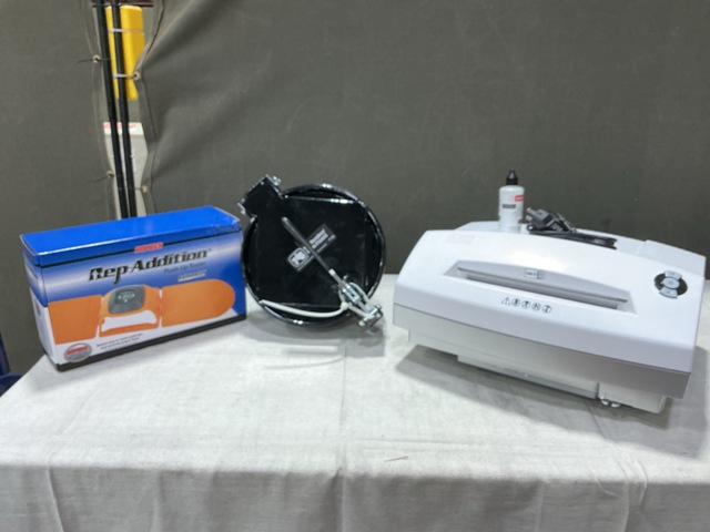 (12) Push-Up Testers, (1) Shredder, (1) Funnel & Assorted Items
