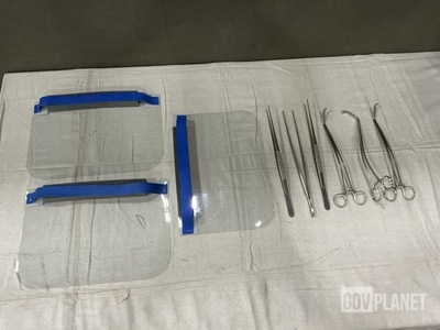 (5) Vena Cava Clamps, (10) Pairs of Tissue Forceps & Assorted Items