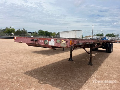 1995 Fruehauf PBANF2S42N 42 ft T/A Pritsche Anhänger