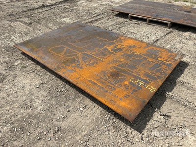 5 ft x 8 ft (0.75 in Thick) Plaques d'acier (Unused)