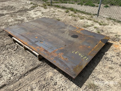5 ft x 8 ft (0.75 in Thick) Plaques d'acier (Unused)