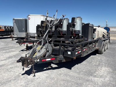 2013 Big Bubba's 24 ft Tri/A Pressure Washer Flatbed Trailer