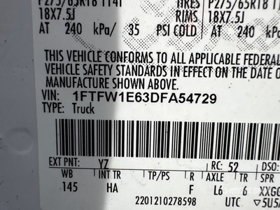 2013 Ford F-150 Lariat 4x4 Crew Cab Pickup