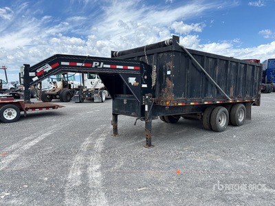 2014 PJ Trailers 16 ft T/A Gooseneck مقطورة مسطحة
