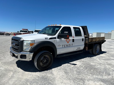 2015 Ford F-550 XL 4x4 Crew Cab Flatbed Truck