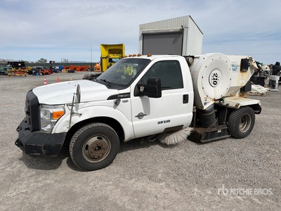 2016 Tymco 210 Air Sweeper on 2016 Ford F350XL XL Sweeper Truck