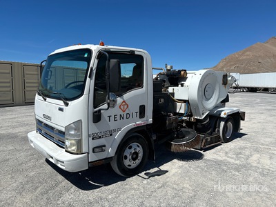 Tymco Steel on 2007 Isuzu NPR Sweeper Truck
