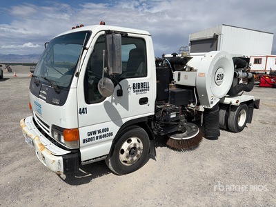 Tymco 210 on 2001 Isuzu NPR Sweeper Truck (Inoperable)