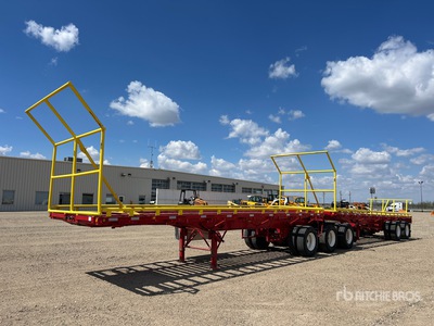1995 Doepker 28 ft Tri/A Bale Remolque caja abierta