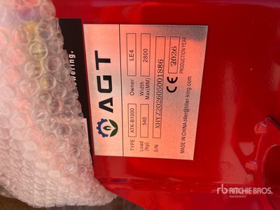 2026 AGT ATK-B1000 2 Post 10000 lb Vehicle Lift (Unused)