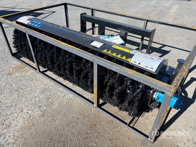 2026 Mower King SSAB72 72 in Skid Steer Broom (Unused)
