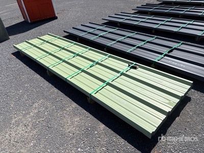 Quantity of (48) 2025 Kit Containers Steel R Panel 12 ft Galvalume Steel Roofing Panels