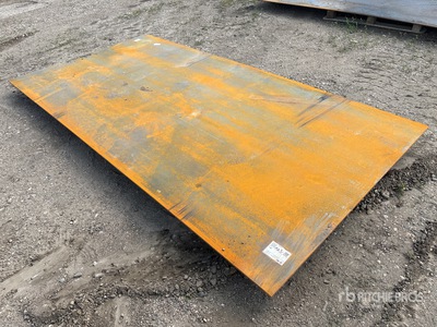 2026 SKLP 5 ft x 9 ft 10 in (0.4 in Thick) Stalen platen (Unused)