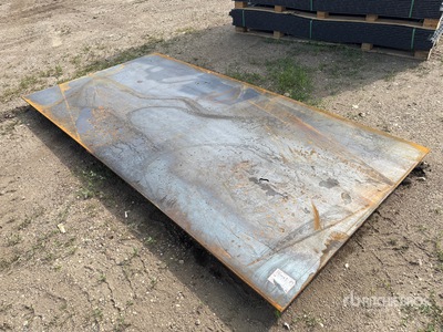 2026 SKLP 5 ft x 9 ft 10 in (0.4 in Thick) Stalen platen (Unused)