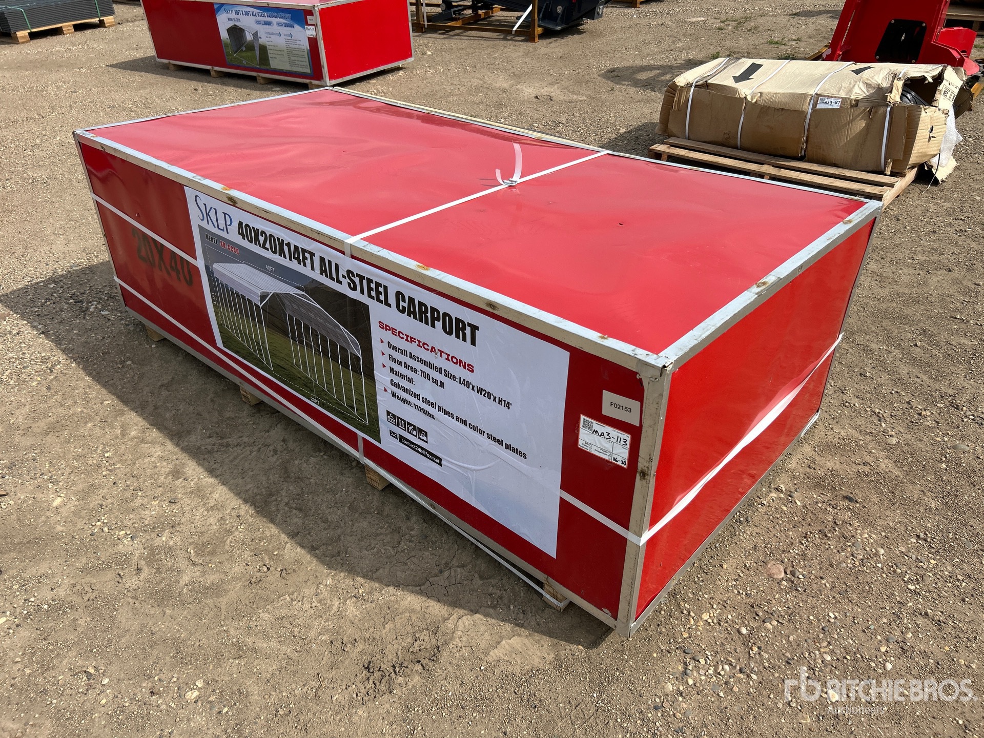 2026 SKLP SK-SC40 20 ft x 40 ft Carport (Unused)