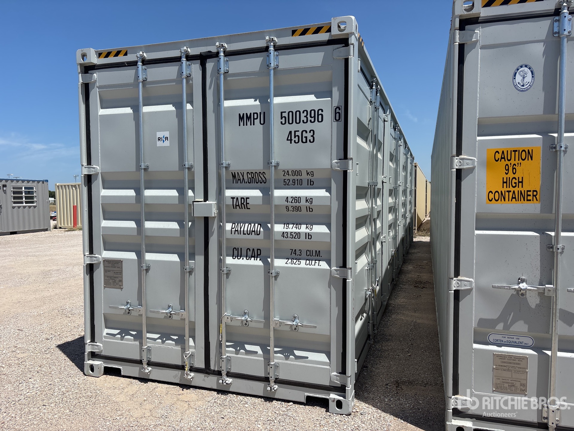 2026 40 ft High Cube Multi-Door Storage Container