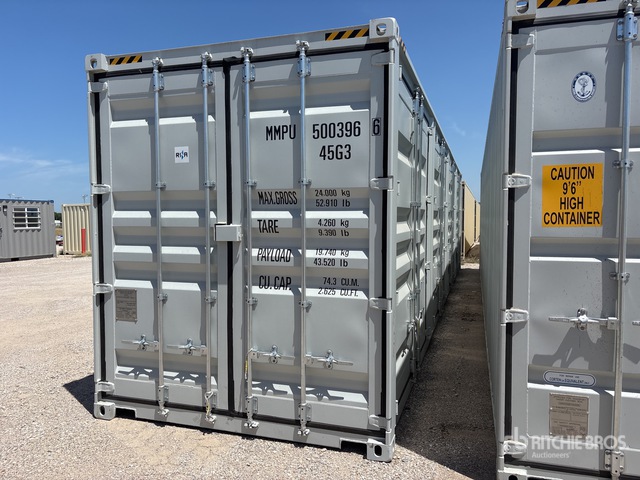 2026 40 ft High Cube Multi-Door Storage Container