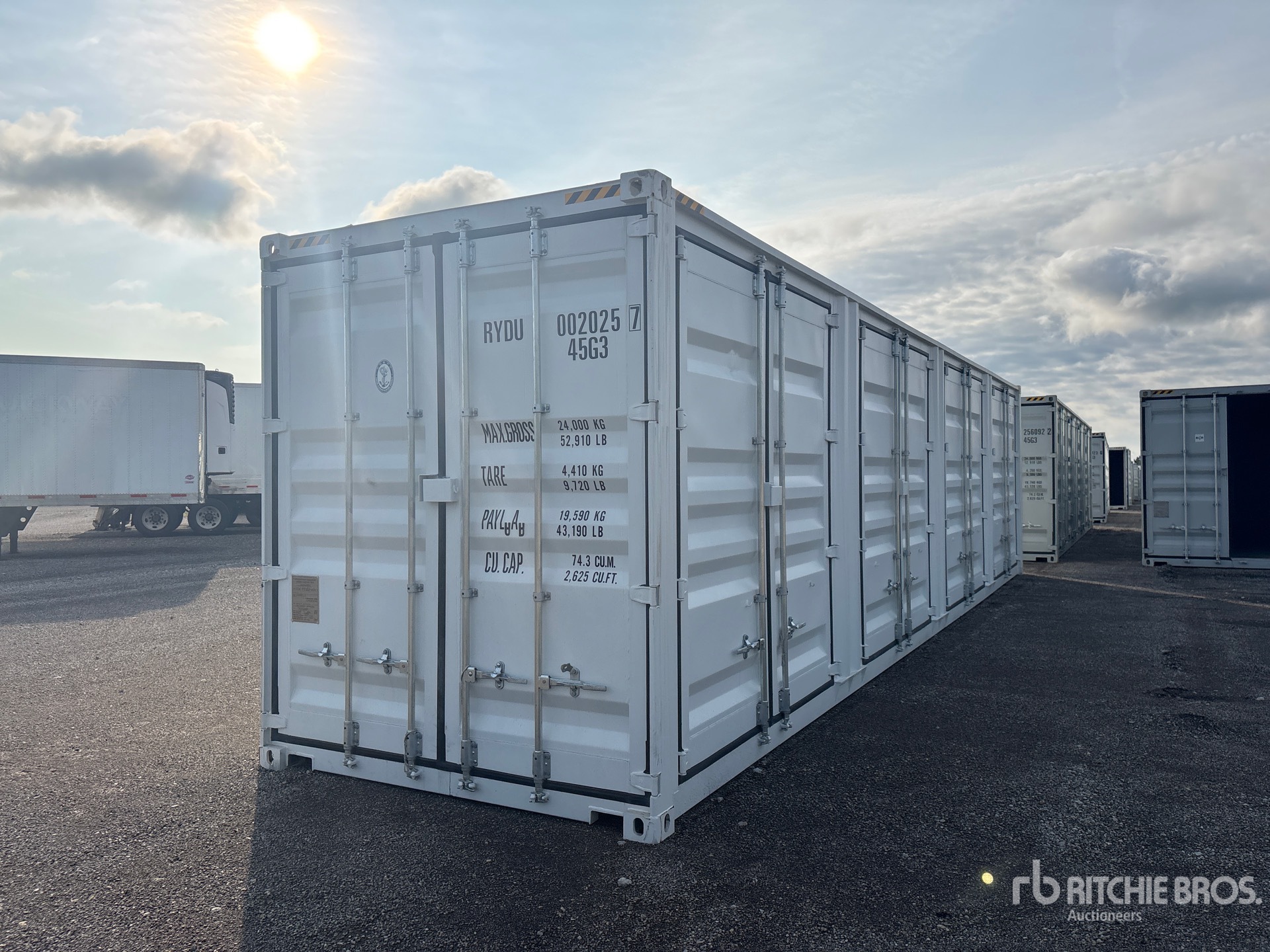 2025 40 ft High Cube Multi-Door Storage Container