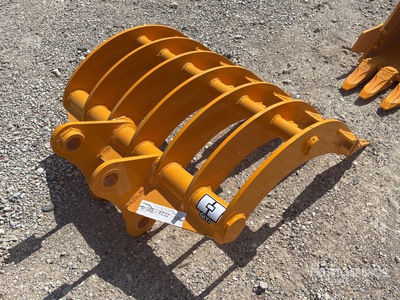 2026 GIYI 32 in Excavator Rake - Fits Cat 305 (Unused)