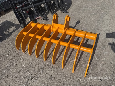 2026 GIYI 44 in Excavator Rake - Fits Cat 305 (Unused)
