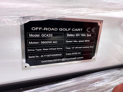 2026 SDLOOL SL-GC42S Off-Road Golf Cart Golf Cart (Unused)