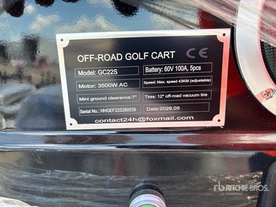 2026 SDLOOL SL-GC22S Off-Road Golf Cart Golf Cart (Unused)