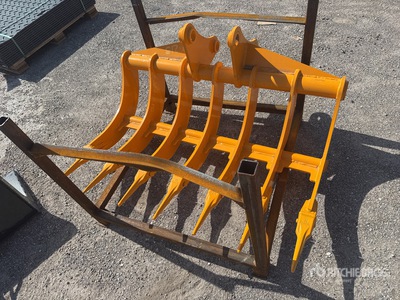 2026 GIYI 48 in Excavator Rake - Fits Cat 307 (Unused)