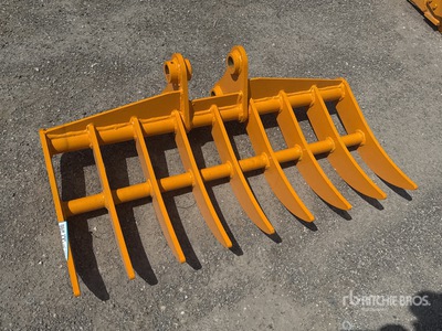 2026 GIYI 38 in pro fit Excavator Rake - Fits Cat 303 (Unused)