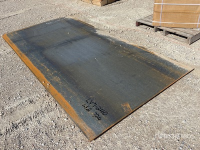 Quantity of (2) 2026 SKLP 5 ft x 10 ft (.4 in Thick) Steel Plates (Unused)