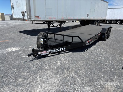 2026 Industrias America 227T 7000 lb 22 ft T/A مقطورة سطح السفينة المائلة