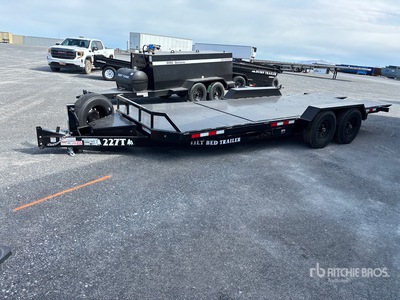 2026 Industrias America 227T 7000 lb 22 ft T/A Tilt Deck Trailer