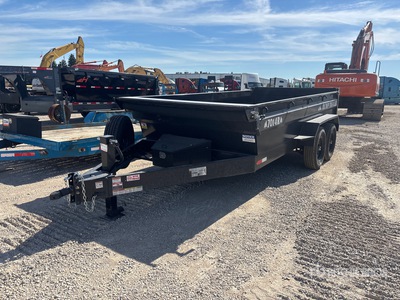 2026 Industrias America 7014R 14 ft T/A Dump Utility Trailer (Unused)