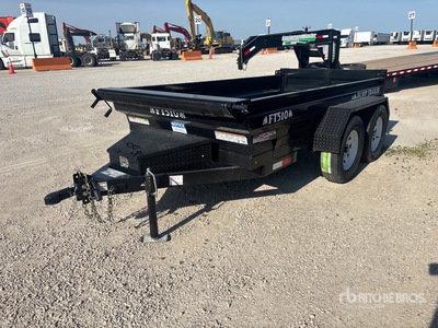 2026 Industrias America FT510 10 ft T/A Dump Utility Trailer